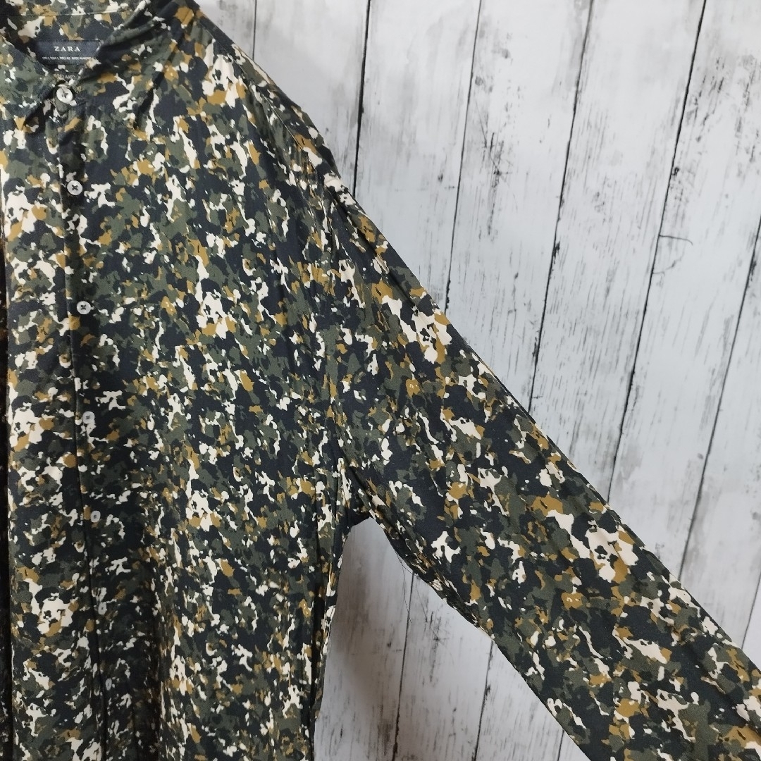 ZARA(ザラ)の【ZARA】Camo Patterned Rayon Shirt　D284 メンズのトップス(シャツ)の商品写真