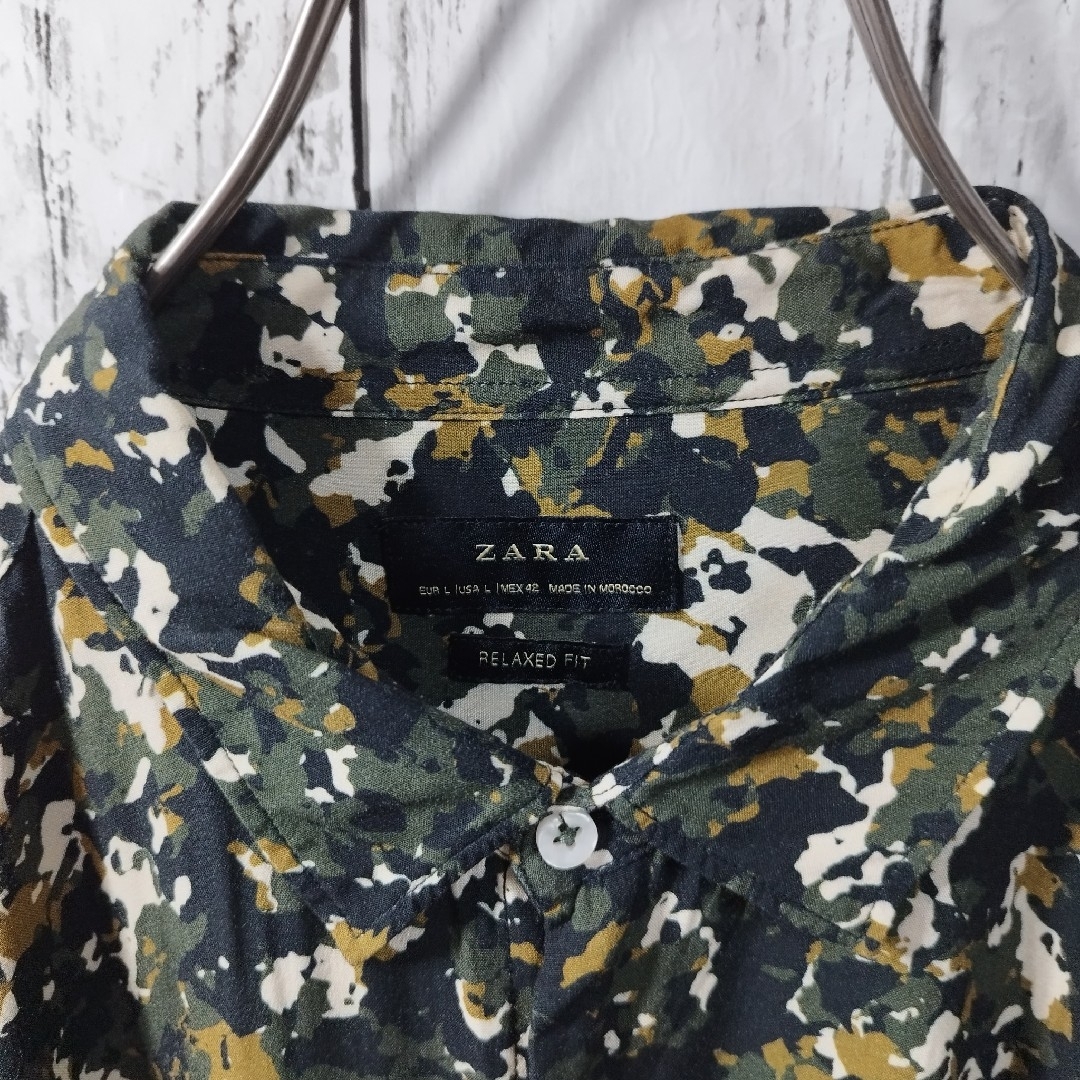 ZARA(ザラ)の【ZARA】Camo Patterned Rayon Shirt　D284 メンズのトップス(シャツ)の商品写真