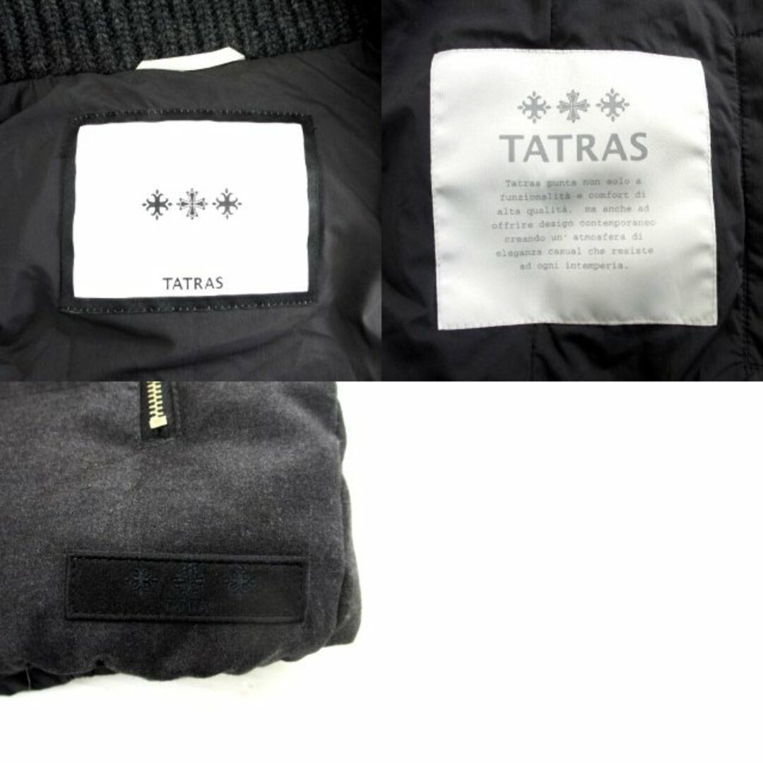 TATRAS(タトラス)のタトラス ファグリア ダウンベスト  ニット切替 ウール 02 M相当 グレー レディースのジャケット/アウター(ダウンベスト)の商品写真