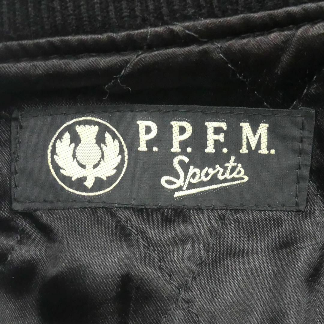 PPFM(ピーピーエフエム)のPPFM スタジャン 古着 レザー ブルゾン ジャンパー M 本革 HH9367 メンズのジャケット/アウター(スタジャン)の商品写真
