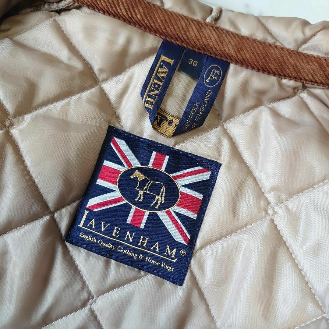 LAVENHAM(ラベンハム)のラベンハム Lavenham キルティングジャケット 中綿 フード コーデュロイ レディースのジャケット/アウター(ブルゾン)の商品写真