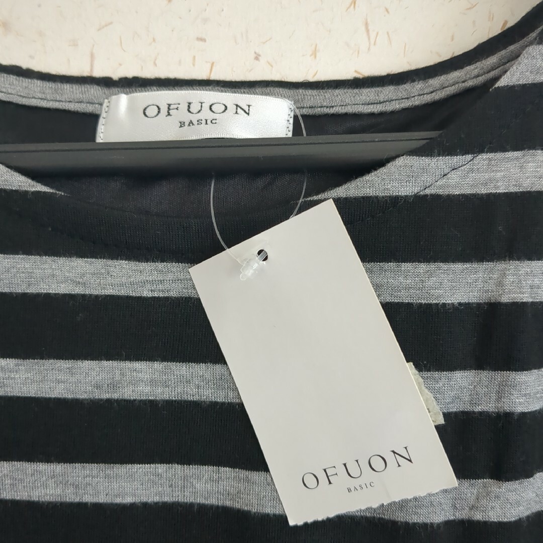 OFUON(オフオン)のOFUONバッグレースTシャツ　Lサイズ レディースのトップス(Tシャツ(半袖/袖なし))の商品写真
