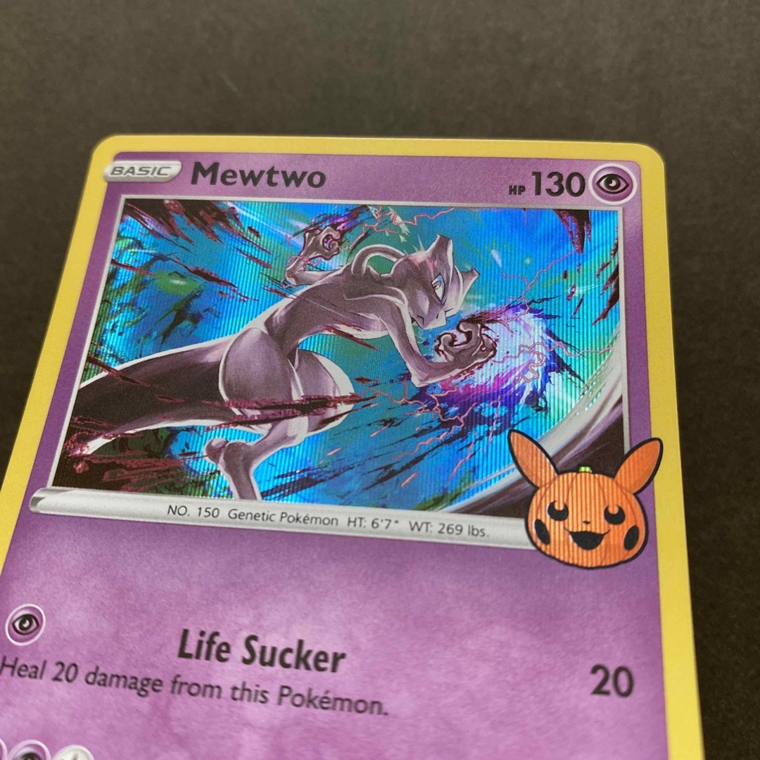 ポケモン - ミュウツー 英語版ポケモンカード キラ ハロウィンの ポケモン - ミュウツー 英語版ポケモンカード キラ ハロウィンの