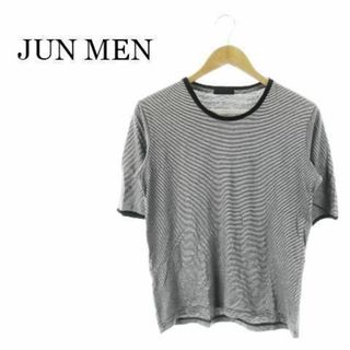 ジュンメン(JUNMEN)のジュンメン Tシャツ カットソー 半袖 ボーダー 黒白 220727AH16A(Tシャツ/カットソー(半袖/袖なし))