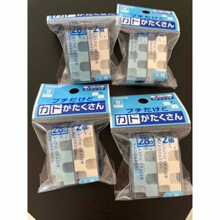 コクヨ(コクヨ)のコクヨ カドケシプチ ホワイト&ブルー 2個入✖️4(消しゴム/修正テープ)