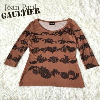 ジャンポールゴルチェ　ゴルチエ　花柄　柄　カットソー　40 七分丈(Tシャツ(長袖/七分))