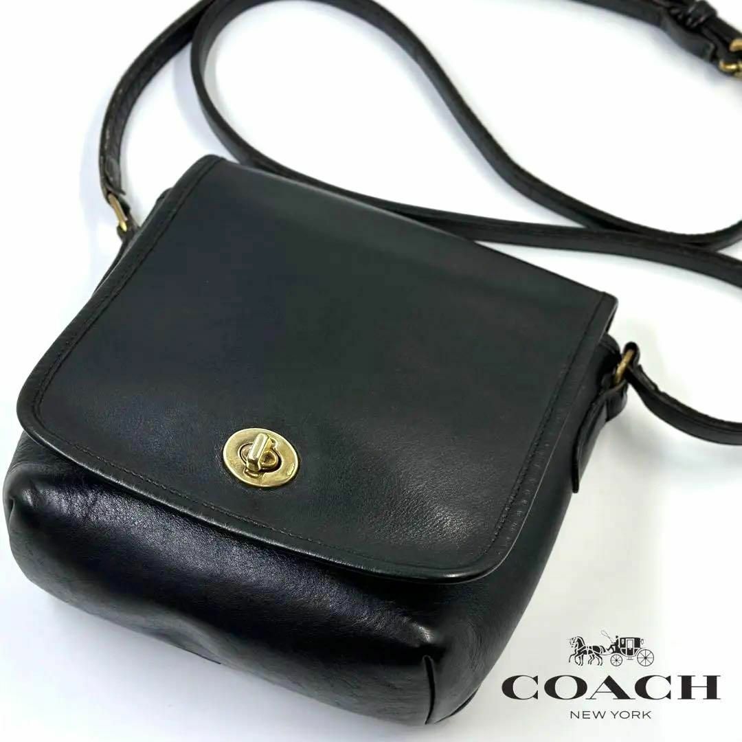 美品希少❗️COACH本革ショルダーバック