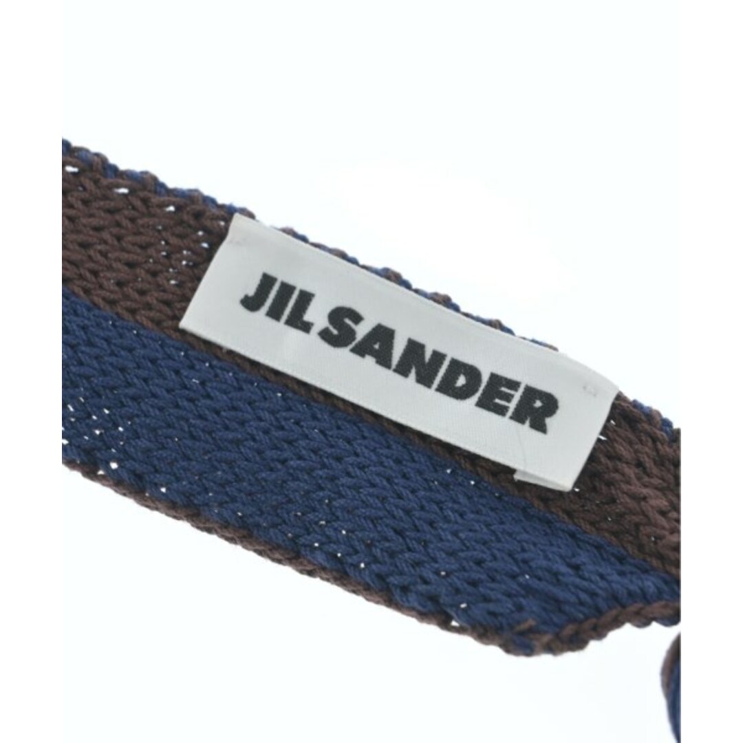 Jil Sander(ジルサンダー)のJIL SANDER ジルサンダー ベルト - 紺x茶x赤等 【古着】【中古】 レディースのファッション小物(ベルト)の商品写真