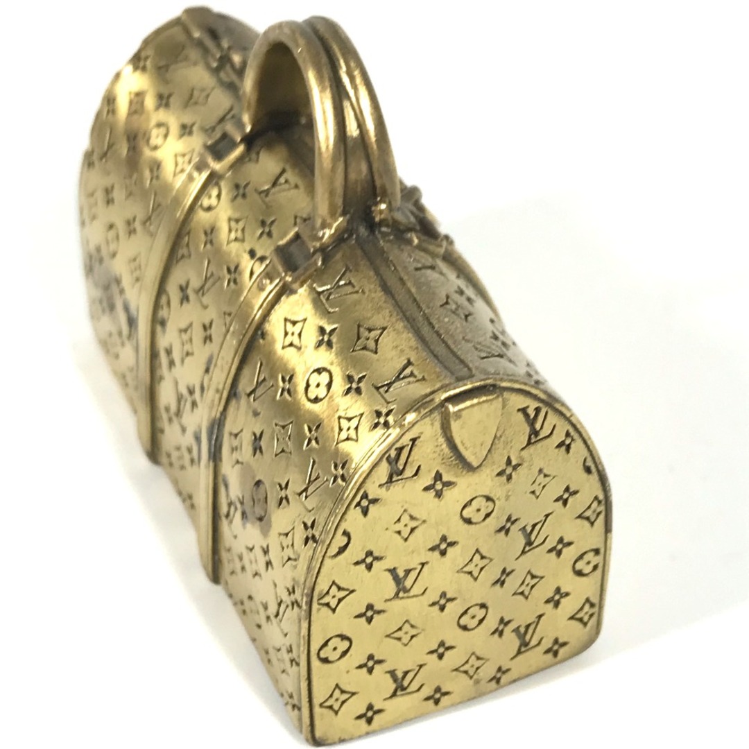 LOUIS VUITTON(ルイヴィトン)のルイヴィトン LOUIS VUITTON ペーパーウエイト インテリア 置き物 ノベルティ 非売品 モノグラム カバン 文鎮 キーポル ボストンバッグ オブジェ メタル ゴールド エンタメ/ホビーの美術品/アンティーク(彫刻/オブジェ)の商品写真