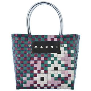 マルニ(Marni)のMARNI マルニ トートバッグ - 緑x赤x白等(総柄) 【古着】【中古】(トートバッグ)