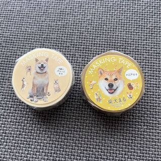 柴犬まる　マスキングテープ　江戸まる　縦にずらっとまる(テープ/マスキングテープ)