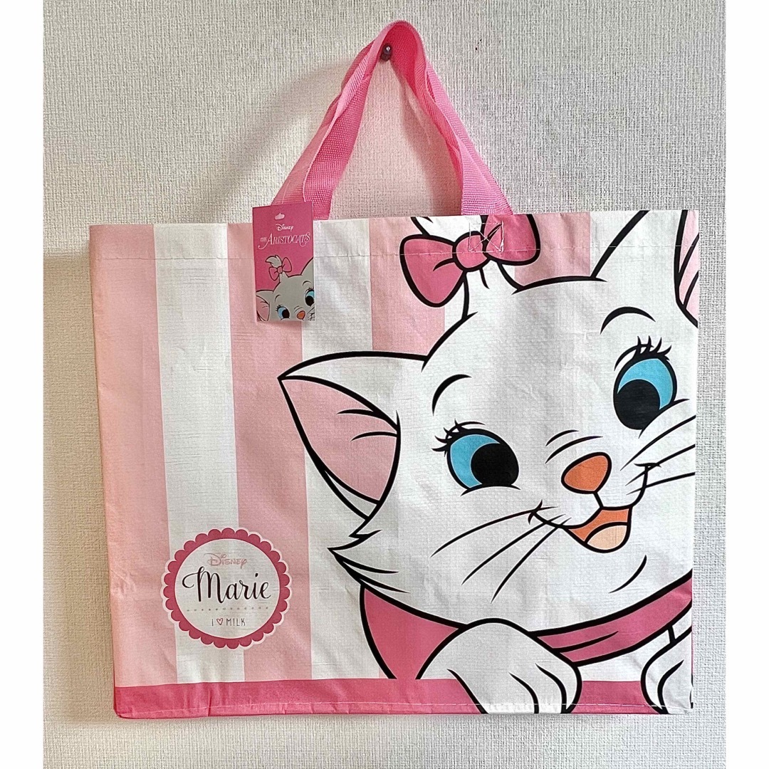 Disney(ディズニー)のDisney♡おしゃれキャット マリーちゃんピンクショッピングバッグ レディースのバッグ(エコバッグ)の商品写真