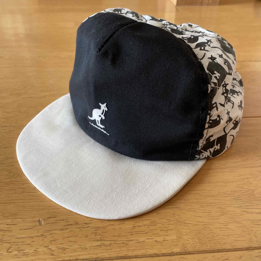 KANGOL(カンゴール)の90年ヴィンテージ カンゴールKANGOL キャップ 帽子 総柄 白黒 モノクロ メンズの帽子(キャップ)の商品写真