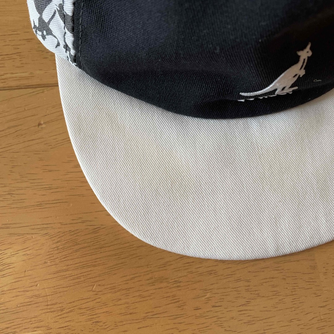 KANGOL(カンゴール)の90年ヴィンテージ カンゴールKANGOL キャップ 帽子 総柄 白黒 モノクロ メンズの帽子(キャップ)の商品写真
