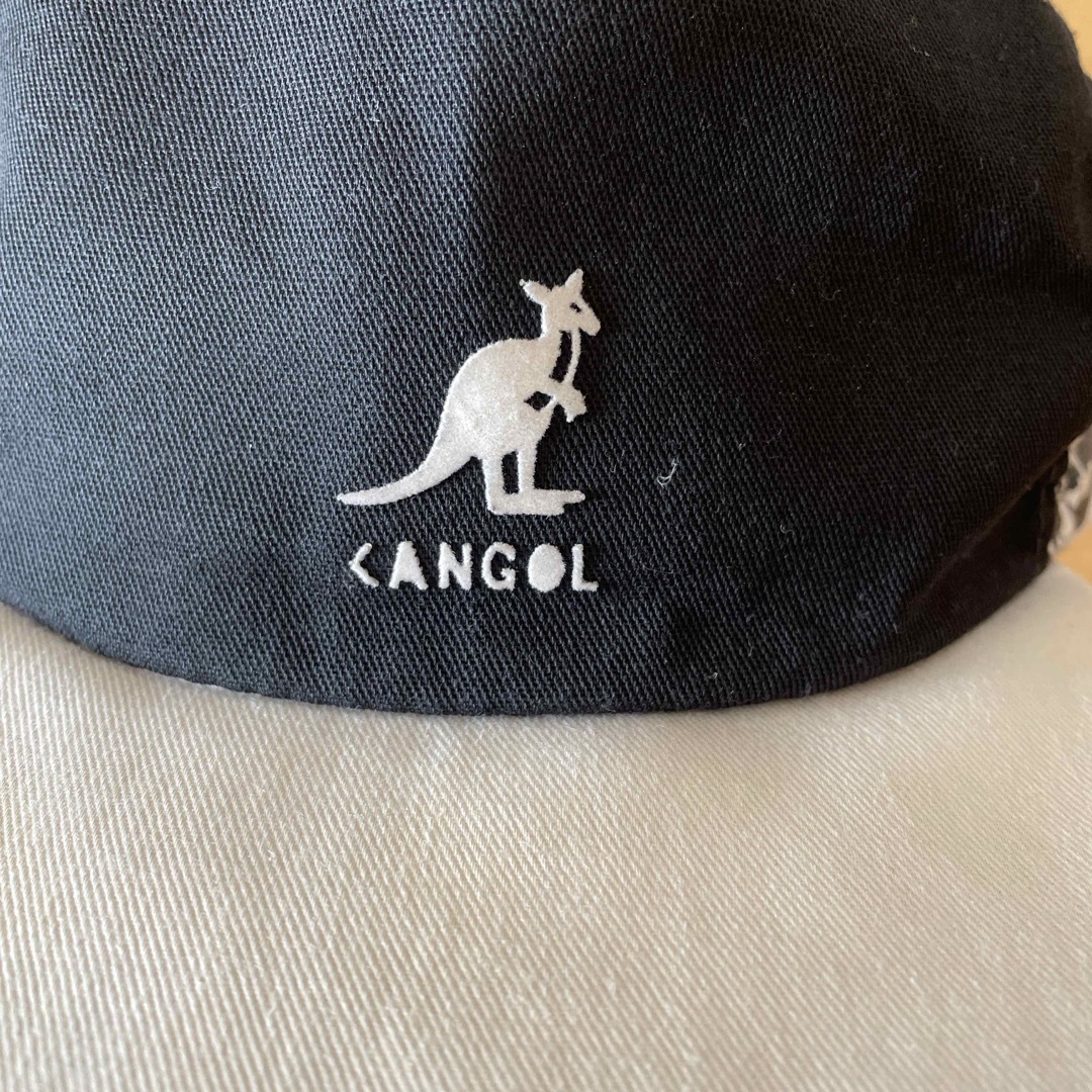 KANGOL(カンゴール)の90年ヴィンテージ カンゴールKANGOL キャップ 帽子 総柄 白黒 モノクロ メンズの帽子(キャップ)の商品写真