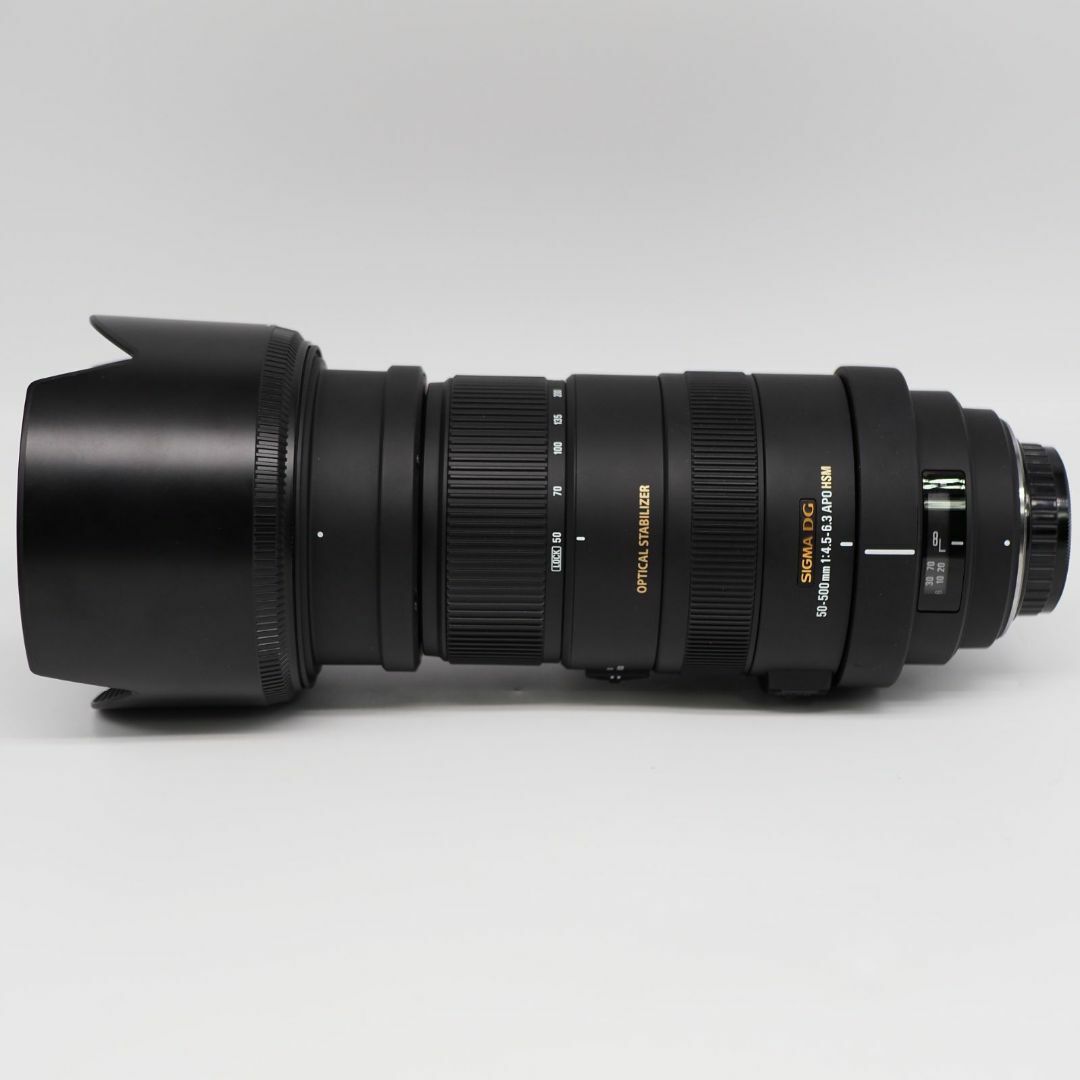 SIGMA(シグマ)のAPO 50-500mm F4.5-6.3 DG OS HSM ペンタックス用 スマホ/家電/カメラのカメラ(レンズ(ズーム))の商品写真