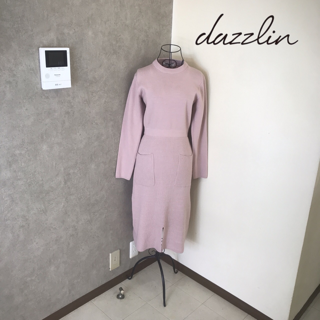 dazzlin(ダズリン)のダズリン♡1度着用　ニットワンピース  レディースのワンピース(ひざ丈ワンピース)の商品写真