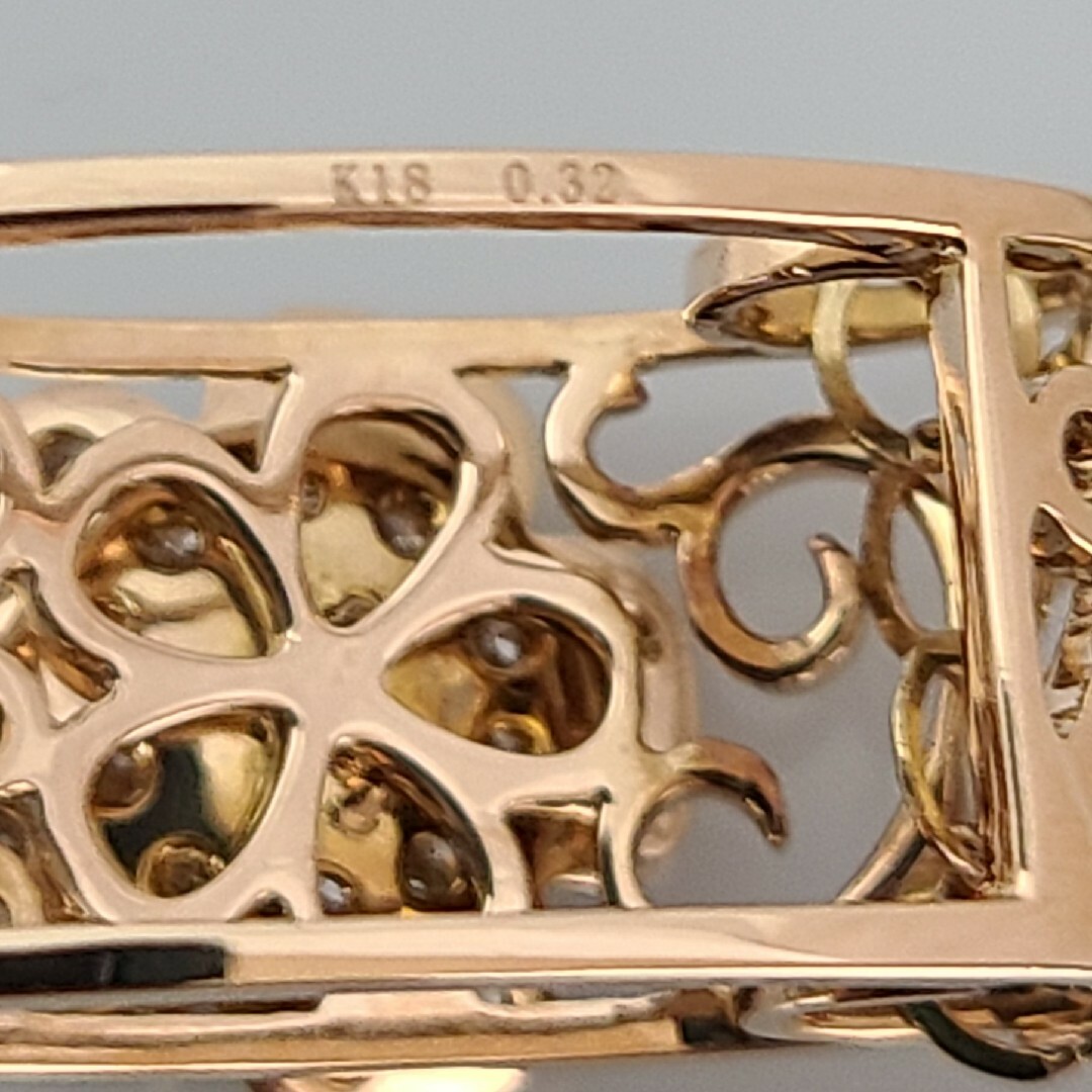 【新品】 18金 ピンクゴールド  ダイヤモンド  ネックレス レディースのアクセサリー(ネックレス)の商品写真