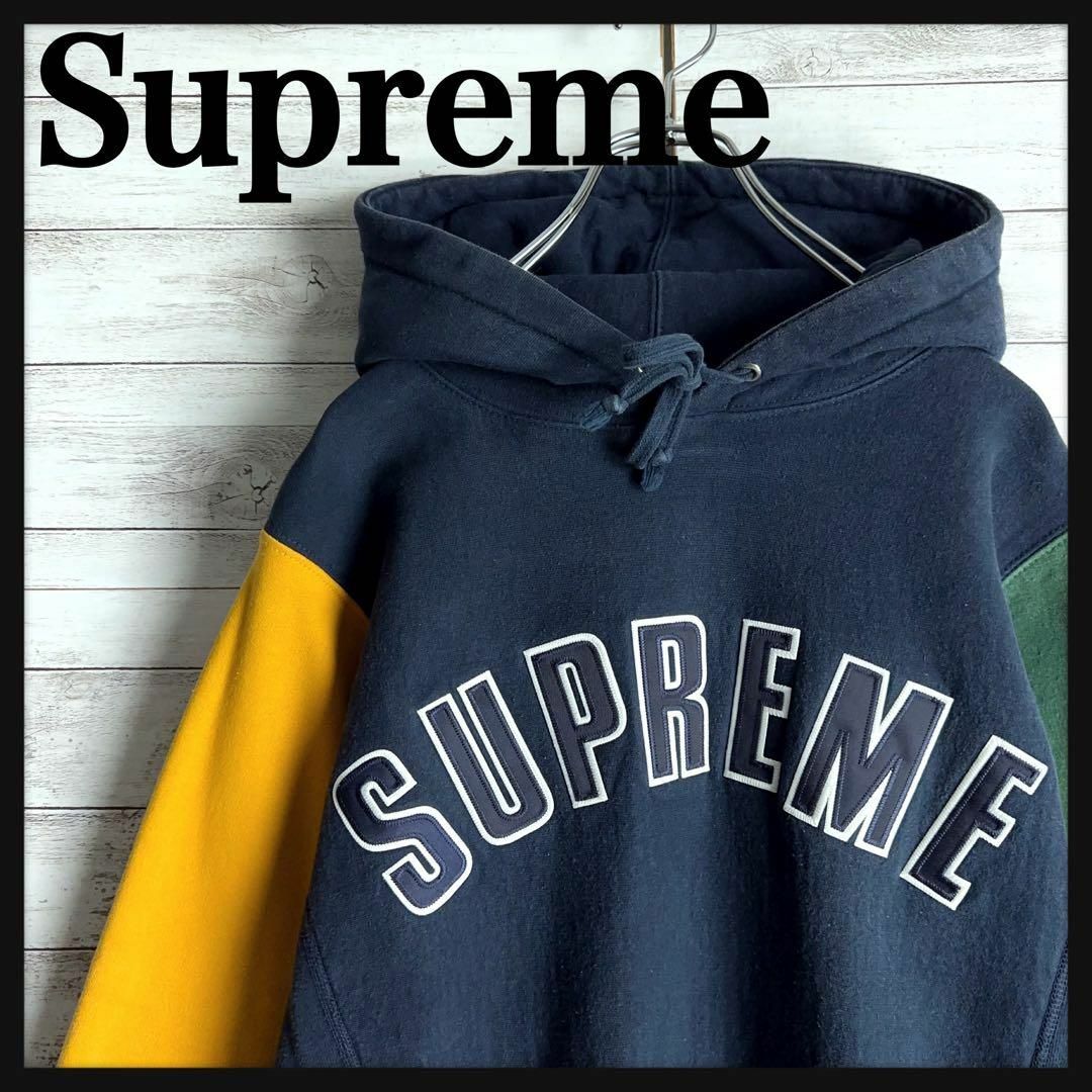 Supreme(シュプリーム)の8643【希少デザイン】シュプリーム☆アーチロゴ マルチカラーパーカー　美品 メンズのトップス(パーカー)の商品写真