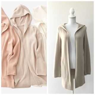 フォクシー(FOXEY)の美品　FOXEY フォクシー カシミヤ100% ロング　コート　カーディガン(カーディガン)