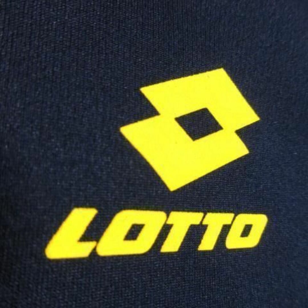 lotto(ロット)のロット Tシャツ 半袖 ロゴ スポーツ L 紺 ネイビー 221026AO5A スポーツ/アウトドアのトレーニング/エクササイズ(その他)の商品写真