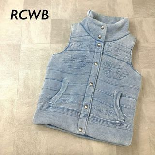 RODEO CROWNS - 新品 タグ付 RCWB ビンテージ加工 デニム調 エコダウンベスト