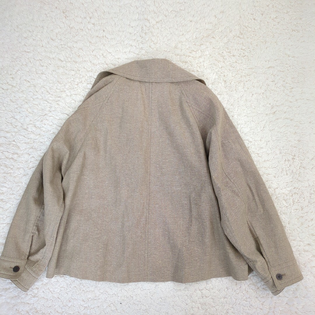 IENA(イエナ)の良品 イエナ ウールリネンショートブルゾン 2023年モデル サイズ38 レディースのジャケット/アウター(ブルゾン)の商品写真