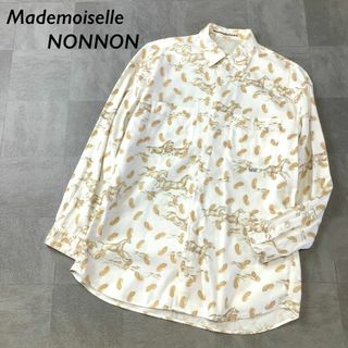 Mademoiselle NON NON ホース ペイズリー柄 デザインシャツ(シャツ/ブラウス(長袖/七分))