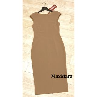 マックスマーラ(Max Mara)のマックスマーラ ワンピース キャメル(ひざ丈ワンピース)