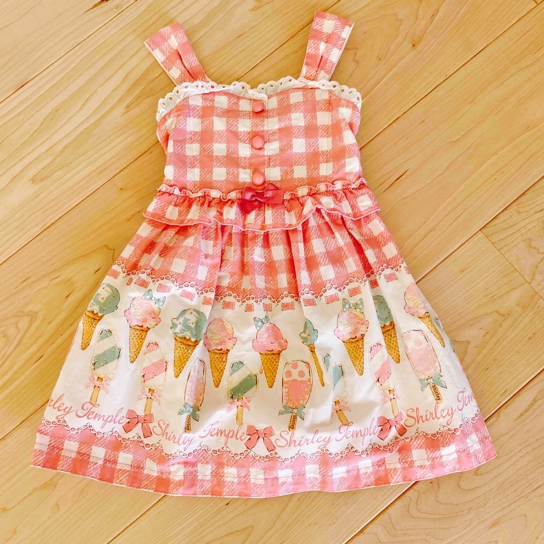 キッズ服女の子用(90cm~)シャーリーテンプル アイス ジャンパースカート 120