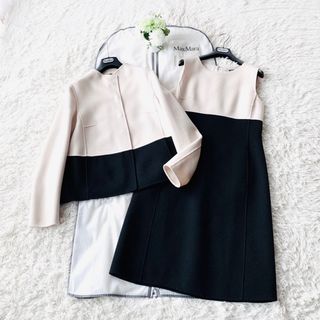 マックスマーラ(Max Mara)の極綺麗‼️マックスマーラ クチートアマーノ ダブルフェイス ふんわりワンピース(ひざ丈ワンピース)