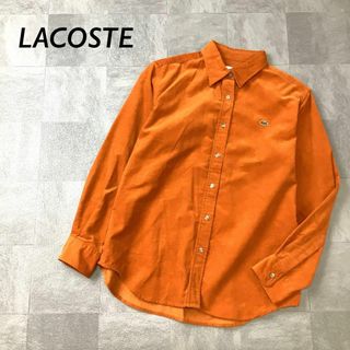 ラコステ(LACOSTE)のLACOSTE コーデュロイ ワンポイント 長袖 シャツ ダスティオレンジ(シャツ/ブラウス(長袖/七分))