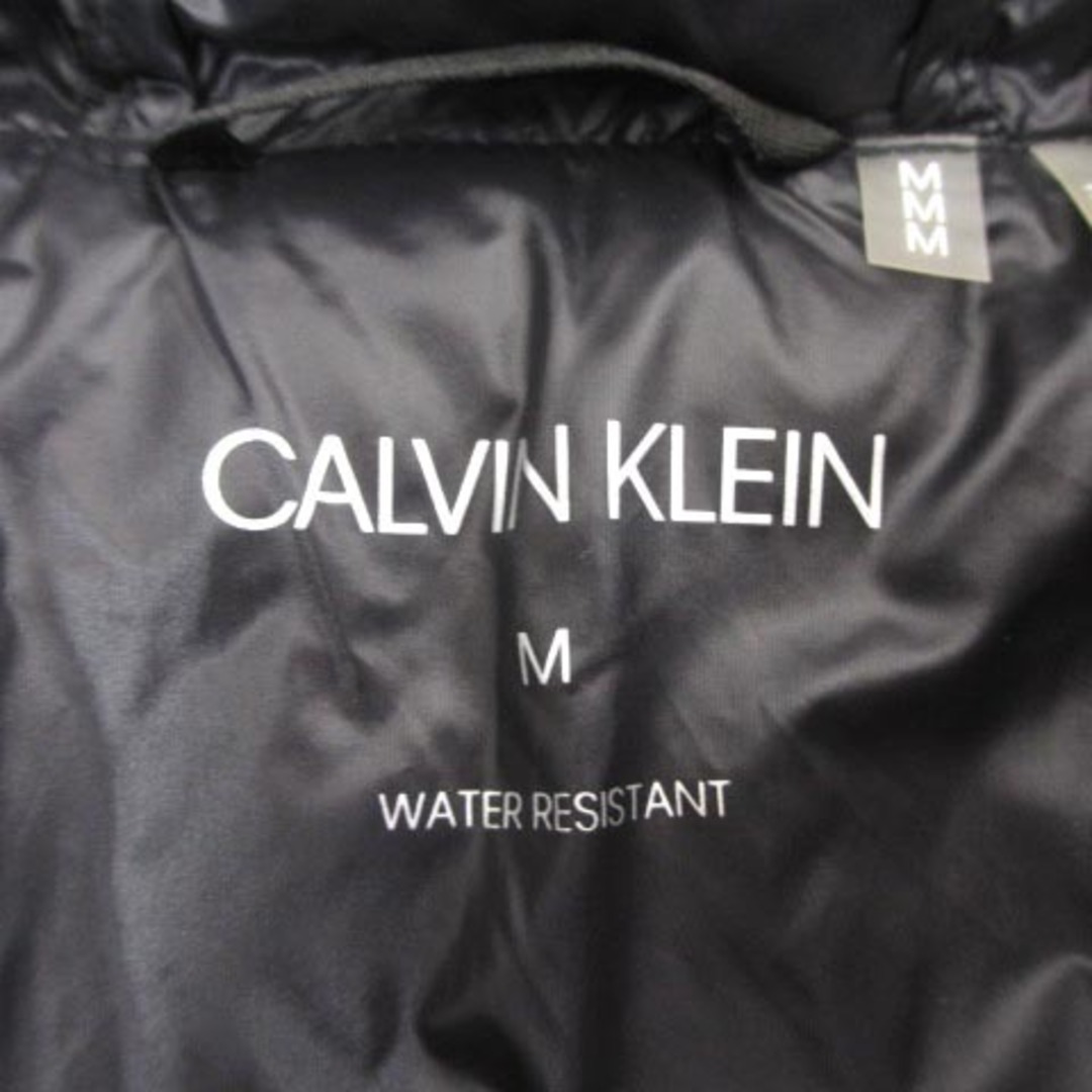 Calvin Klein(カルバンクライン)のカルバンクライン 中綿ベスト フード ジップアップ ナイロン ブラック 黒 M メンズのトップス(ベスト)の商品写真