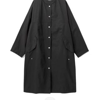 ダンスキン(DANSKIN)の良品 DANSKIN ALL WEATHER COAT ノーカラーコート 黒 L(ロングコート)