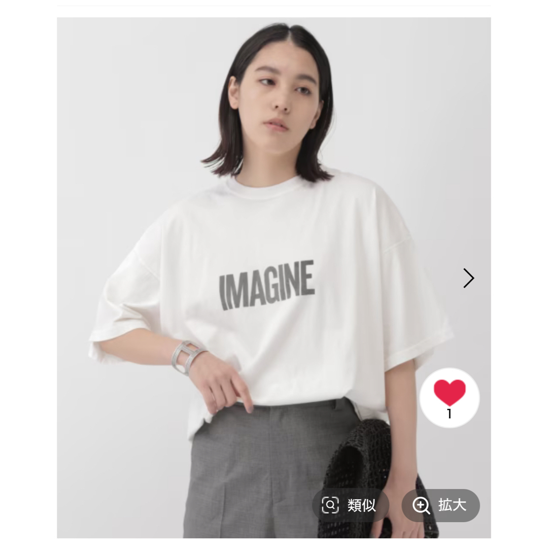 CHAOS(カオス)のChaos 【REMI RELIEF】別注IMAGINE プリントＴシャツ レディースのトップス(Tシャツ(半袖/袖なし))の商品写真