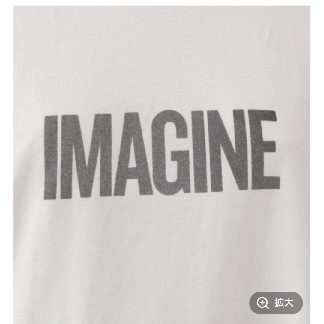 CHAOS(カオス)のChaos 【REMI RELIEF】別注IMAGINE プリントＴシャツ レディースのトップス(Tシャツ(半袖/袖なし))の商品写真