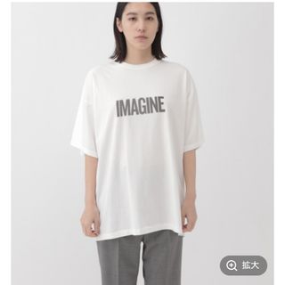 カオス(CHAOS)のChaos 【REMI RELIEF】別注IMAGINE プリントＴシャツ(Tシャツ(半袖/袖なし))