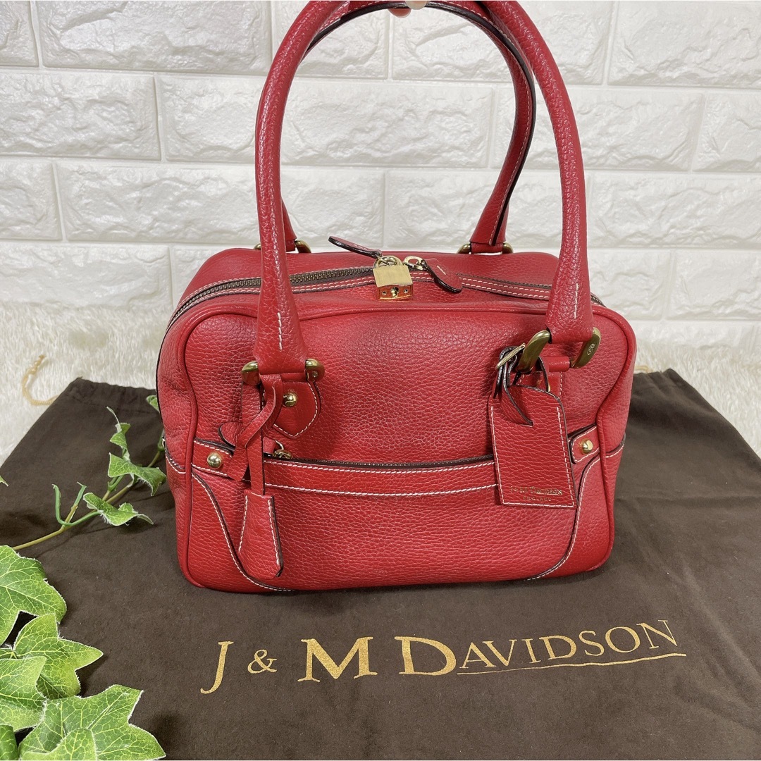 J&M DAVIDSON(ジェイアンドエムデヴィッドソン)のJ&M Davidson  ミニミア MINI MIA ハンドバッグ  レッド レディースのバッグ(ハンドバッグ)の商品写真