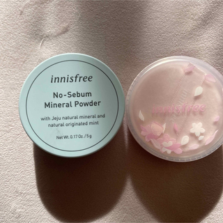 イニスフリー(Innisfree)のイニスフリーノーセバムミネラルパウダー2個セット(フェイスパウダー)