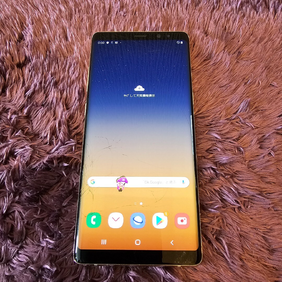 galaxxxy(ギャラクシー)のGalaxy Note8 メープルゴールド 64 GB docomo液晶割れ有り スマホ/家電/カメラのスマートフォン/携帯電話(スマートフォン本体)の商品写真