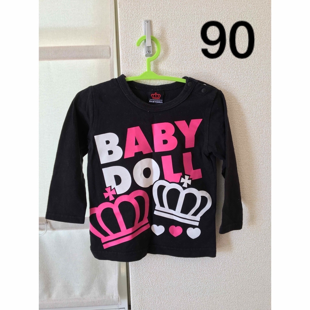 BABYDOLL(ベビードール)のベビードール　ロンT  90 キッズ/ベビー/マタニティのキッズ服女の子用(90cm~)(Tシャツ/カットソー)の商品写真