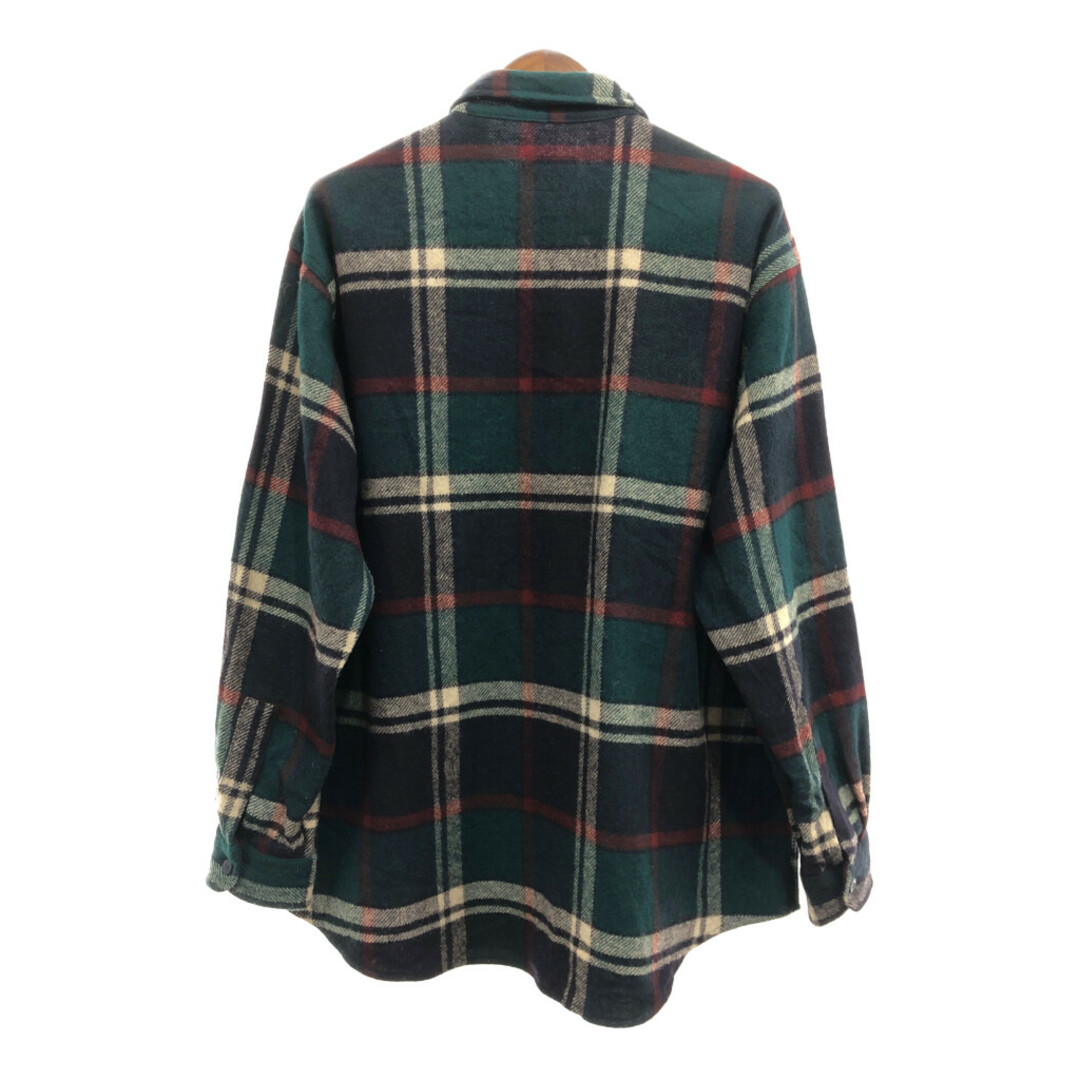 WOOLRICH(ウールリッチ)の80年代 WOOLRICH ウールリッチ ウール チェック ネルシャツ トップス アメカジ カジュアル マルチカラー (メンズ XL) 中古 古着 P5970 メンズのトップス(シャツ)の商品写真