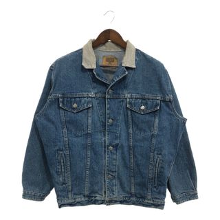 ギャップ(GAP)の90年代 USA製 GAP ギャップ GAP DENIM デニムジャケット アウター アメカジ カジュアル ブルー (メンズ S) 中古 古着 P5987(Gジャン/デニムジャケット)