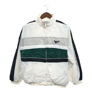 リーボック(Reebok)の90年代 Reebok リーボック トラックジャケット アウター スポーツ ワンポイントロゴ ホワイト (メンズ S) 中古 古着 P6293(その他)