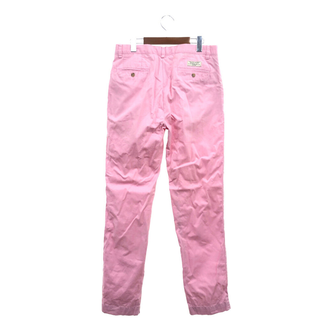 POLO RALPH LAUREN(ポロラルフローレン)の90年代 Polo by Ralph Lauren ポロ ラルフローレン PREPPY PANT カラー チノパンツ ポロチノ ピンク (メンズ 32/34) 中古 古着 P6300 メンズのパンツ(その他)の商品写真