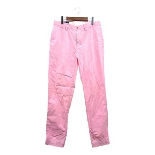 ポロラルフローレン(POLO RALPH LAUREN)の90年代 Polo by Ralph Lauren ポロ ラルフローレン PREPPY PANT カラー チノパンツ ポロチノ ピンク (メンズ 32/34) 中古 古着 P6300(その他)