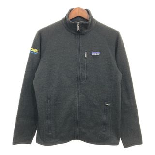 パタゴニア(patagonia)のpatagonia パタゴニア ベターセーター フリースジャケット アウター 刺繍 企業ロゴ ブラック (メンズ M) 中古 古着 P6307(その他)