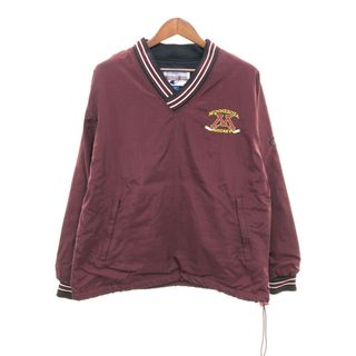 チャンピオン(Champion)のChampion チャンピオン ミネソタ ホッケー プルオーバー ジャケット アウター カレッジ ワインレッド (メンズ M) 中古 古着 P6326(その他)