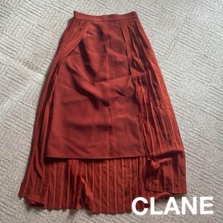 クラネ(CLANE)のCLANE レイヤードロングプリーツスカート(ひざ丈スカート)