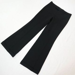 ラルフローレン(Ralph Lauren)のラルフローレン フレアスラックスパンツ ブラック 裾ダブル サイズ11 S相当(カジュアルパンツ)